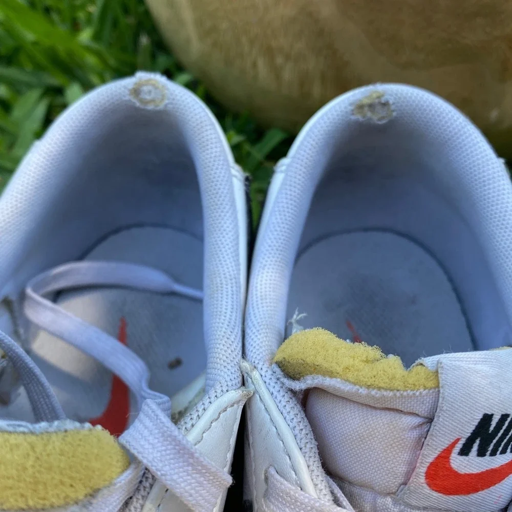Nike Blazer‎ Low 77 Platform White Black Sneakers DJ0292-101 Womens 10